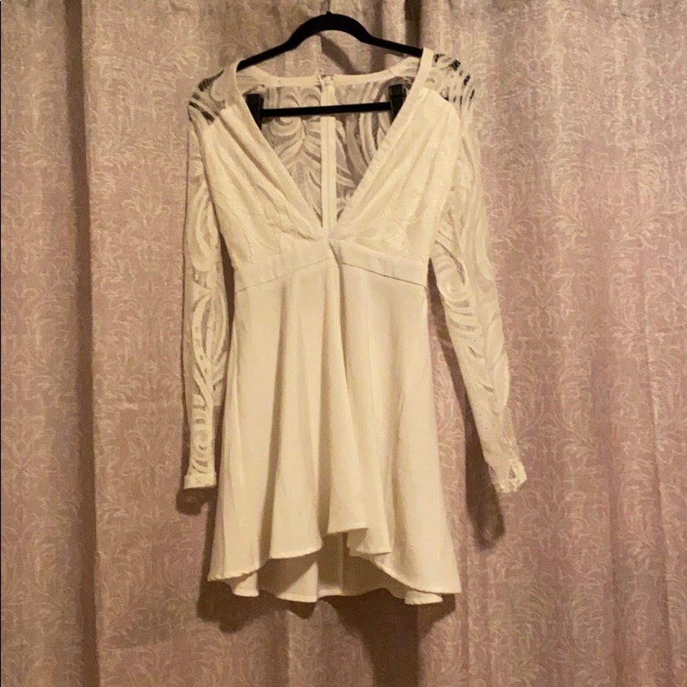 TOBI All I Want Skater dress in white